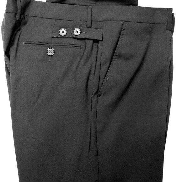 DOLCE & GABBANA Staff Men's Black Dress Pants Wool Blend Stretch Size 56 Eur - Picture 10 of 12